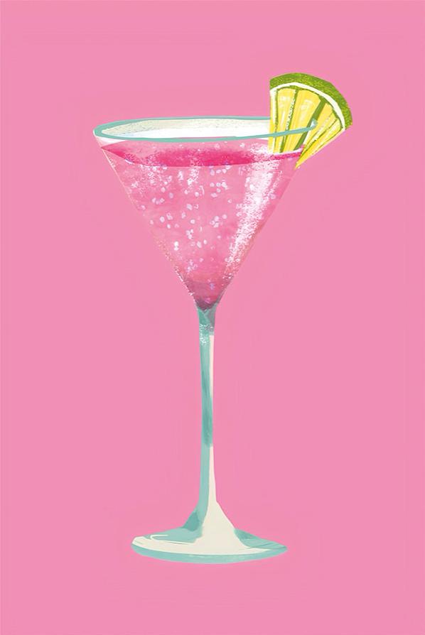 Roze Glitter Cocktail Cheap