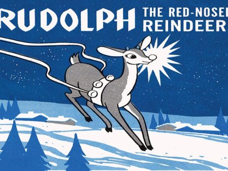 Rudolph Retro Kerstkaart Supply