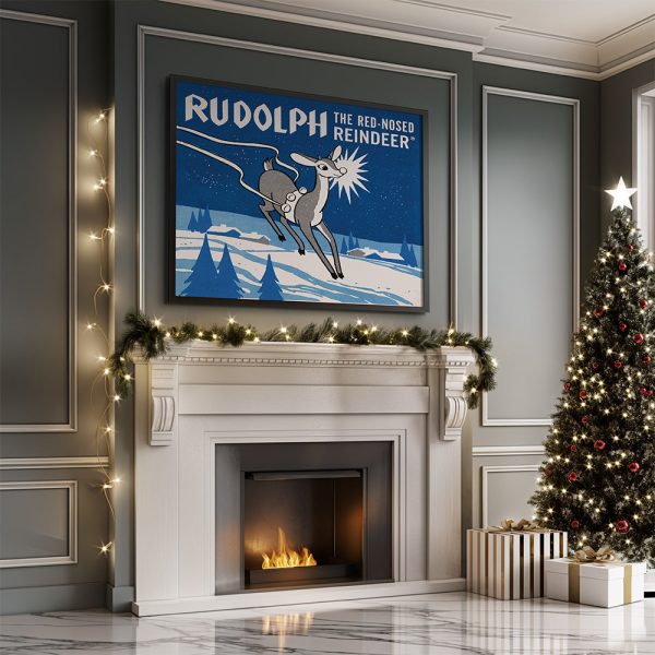 Rudolph Retro Kerstkaart Supply