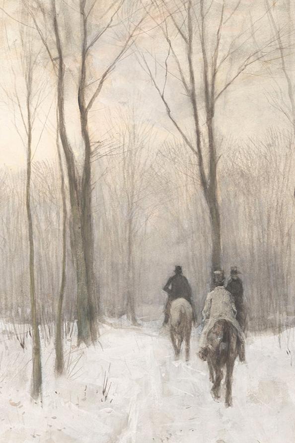 Paardentoch in Winter For Sale