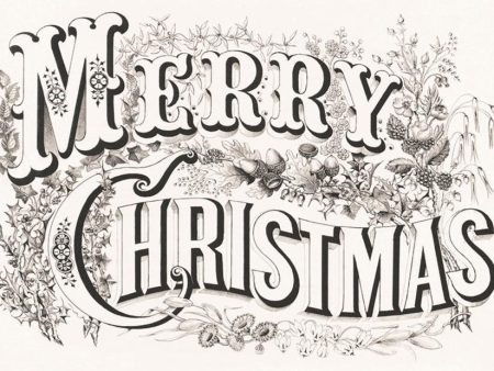 Merry Christmas Typografisch Online