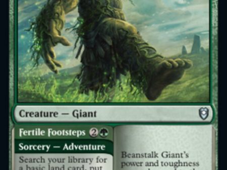 Beanstalk Giant    Fertile Footsteps [Commander Legends: Battle for Baldur s Gate] Hot on Sale