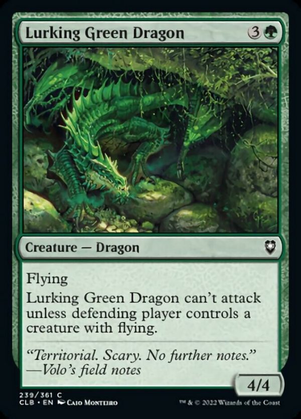 Lurking Green Dragon [Commander Legends: Battle for Baldur s Gate] For Sale