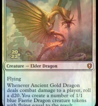 Ancient Gold Dragon [Commander Legends: Battle for Baldur s Gate Prerelease Promos] Discount