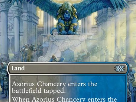 Azorius Chancery (Borderless Alternate Art) [Double Masters 2022] on Sale