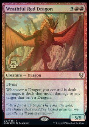 Wrathful Red Dragon [Commander Legends: Battle for Baldur s Gate Prerelease Promos] Online Sale