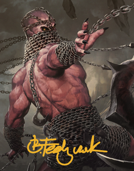 Chain Devil Art Card (Gold-Stamped Signature) [Commander Legends: Battle for Baldur s Gate Art Series] Cheap