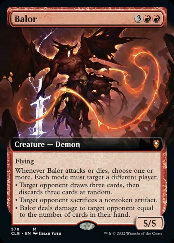 Balor (Extended Art) [Commander Legends: Battle for Baldur s Gate] Hot on Sale