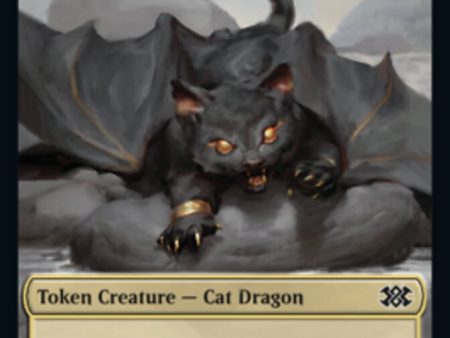 Cat Dragon    Treasure Double-Sided Token [Double Masters 2022 Tokens] For Discount