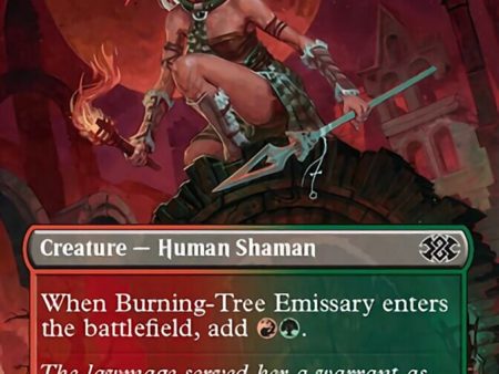 Burning-Tree Emissary (Borderless Alternate Art) [Double Masters 2022] Discount