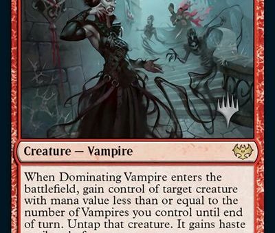 Dominating Vampire (Promo Pack) [Innistrad: Crimson Vow Promos] Online Sale