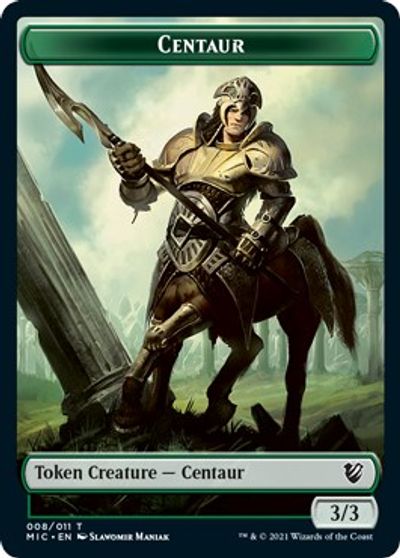 Centaur    Wolf Double-Sided Token [Innistrad: Midnight Hunt Commander Tokens] Supply