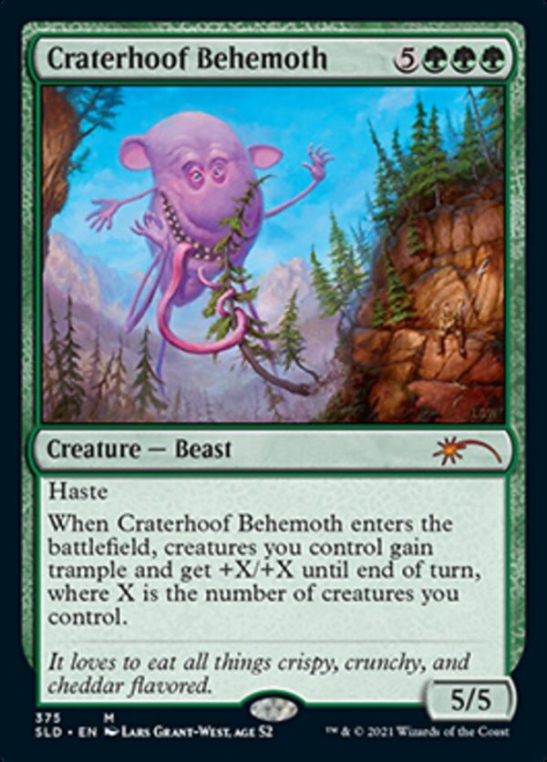 Craterhoof Behemoth (375) [Secret Lair Drop Series] on Sale