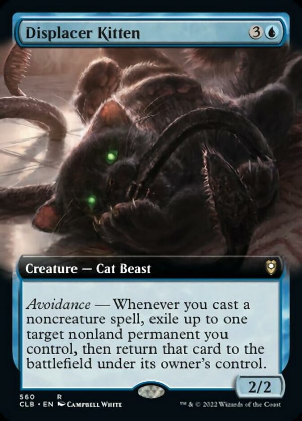 Displacer Kitten (Extended Art) [Commander Legends: Battle for Baldur s Gate] Discount