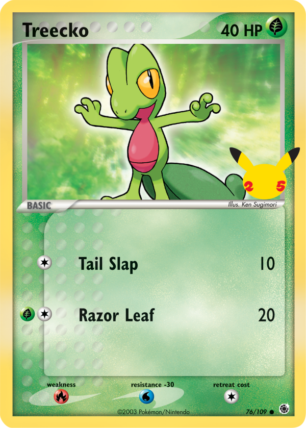 Treecko (76 109) (Jumbo Card) [First Partner Pack] on Sale