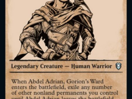 Abdel Adrian, Gorion s Ward (Showcase) [Commander Legends: Battle for Baldur s Gate] Discount