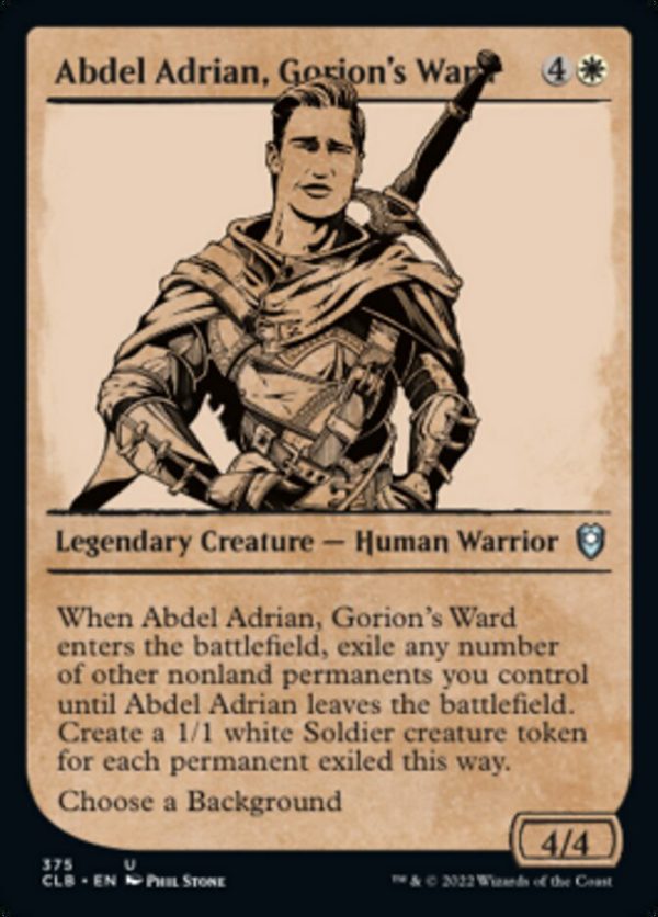 Abdel Adrian, Gorion s Ward (Showcase) [Commander Legends: Battle for Baldur s Gate] Discount