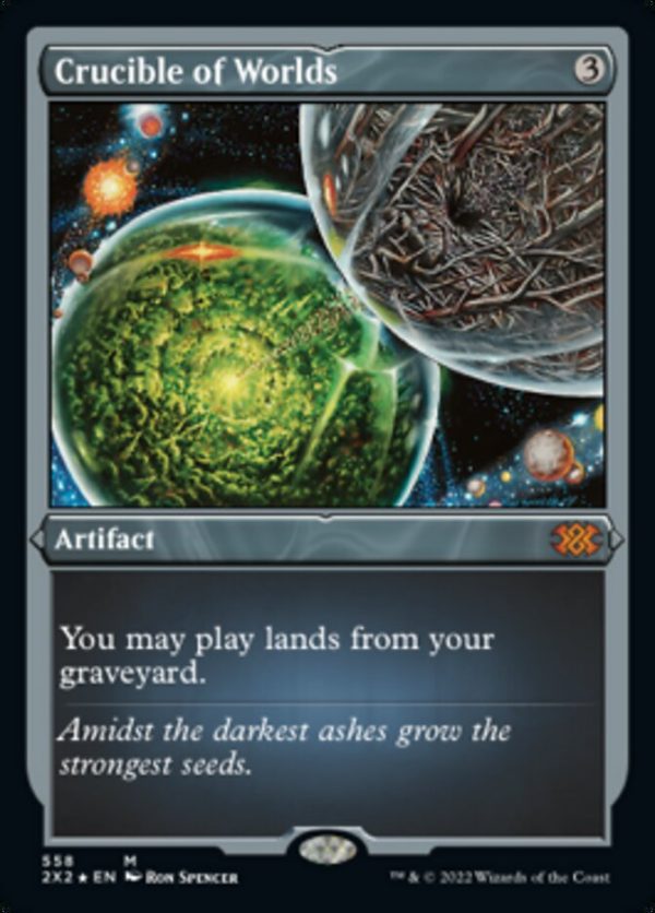 Crucible of Worlds (Foil Etched) [Double Masters 2022] Supply