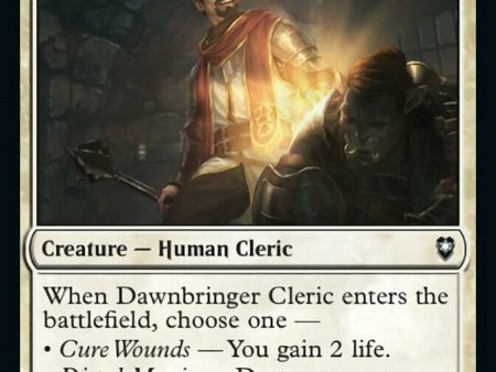 Dawnbringer Cleric [Commander Legends: Battle for Baldur s Gate] Sale