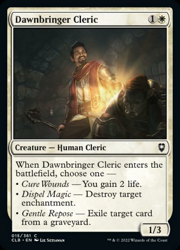 Dawnbringer Cleric [Commander Legends: Battle for Baldur s Gate] Sale