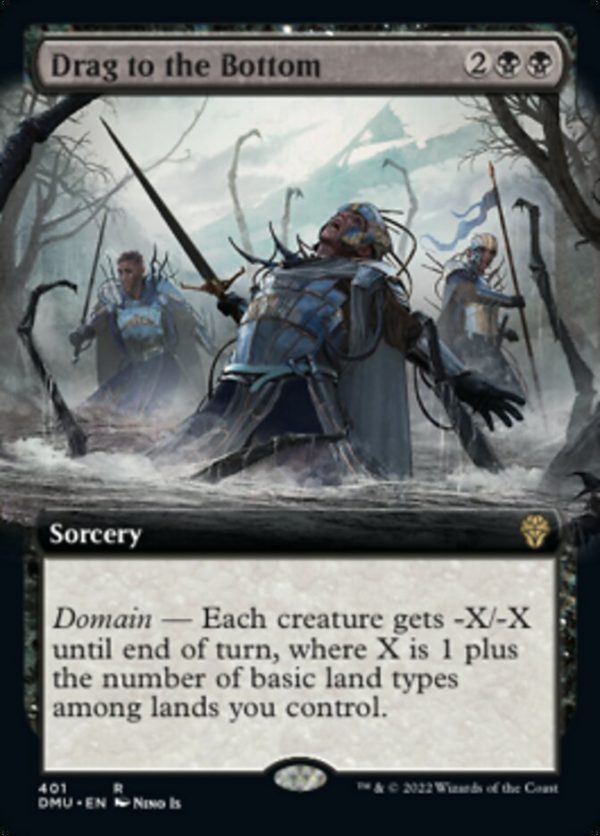 Drag to the Bottom (Extended Art) [Dominaria United] on Sale