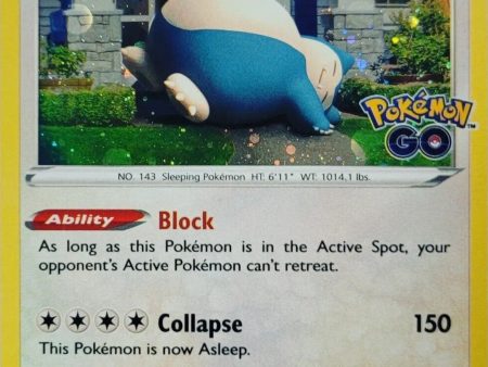 Snorlax (055 078) (Cosmos Holo) [Pokémon GO] on Sale