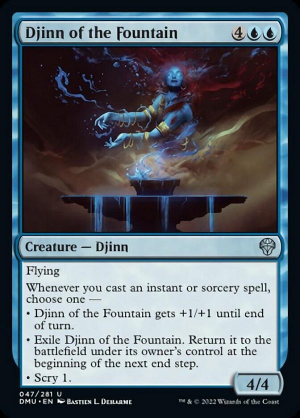 Djinn of the Fountain [Dominaria United] Hot on Sale