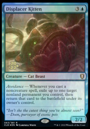 Displacer Kitten [Commander Legends: Battle for Baldur s Gate Prerelease Promos] Supply