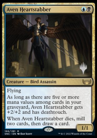 Aven Heartstabber (Promo Pack) [Streets of New Capenna Promos] Online Hot Sale