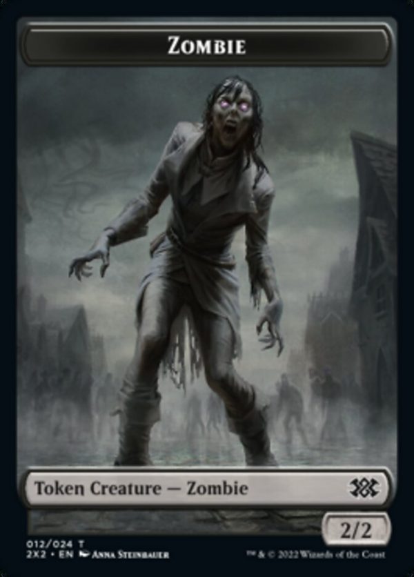 Zombie    Vampire Double-Sided Token [Double Masters 2022 Tokens] For Sale