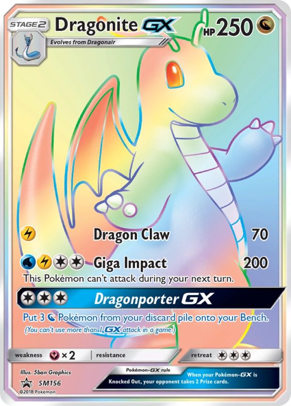 Dragonite GX (SM156) (Jumbo Card) [Sun & Moon: Black Star Promos] Hot on Sale