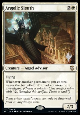 Angelic Sleuth (Promo Pack) [Streets of New Capenna Commander Promos] For Discount