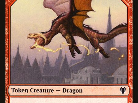 Dragon (007)    Gold (010) Double-Sided Token [Commander 2017 Tokens] on Sale