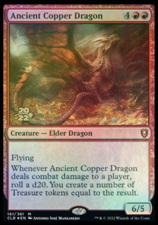 Ancient Copper Dragon [Commander Legends: Battle for Baldur s Gate Prerelease Promos] For Sale