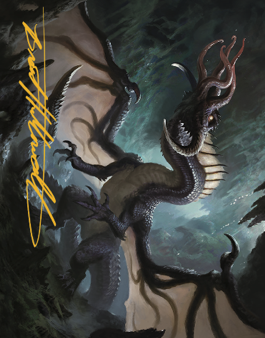 Brainstealer Dragon Art Card (Gold-Stamped Signature) [Commander Legends: Battle for Baldur s Gate Art Series] Online Hot Sale