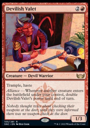 Devilish Valet (Promo Pack) [Streets of New Capenna Promos] on Sale