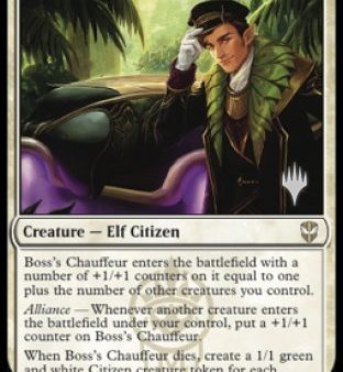 Boss s Chauffeur (Promo Pack) [Streets of New Capenna Commander Promos] Online now